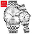 OLEVS Brand Auto Mechanical WristWatch For Lover  Water Resistant Feature  Auto Day/ Date Watch For  Couple Valentine  Watch